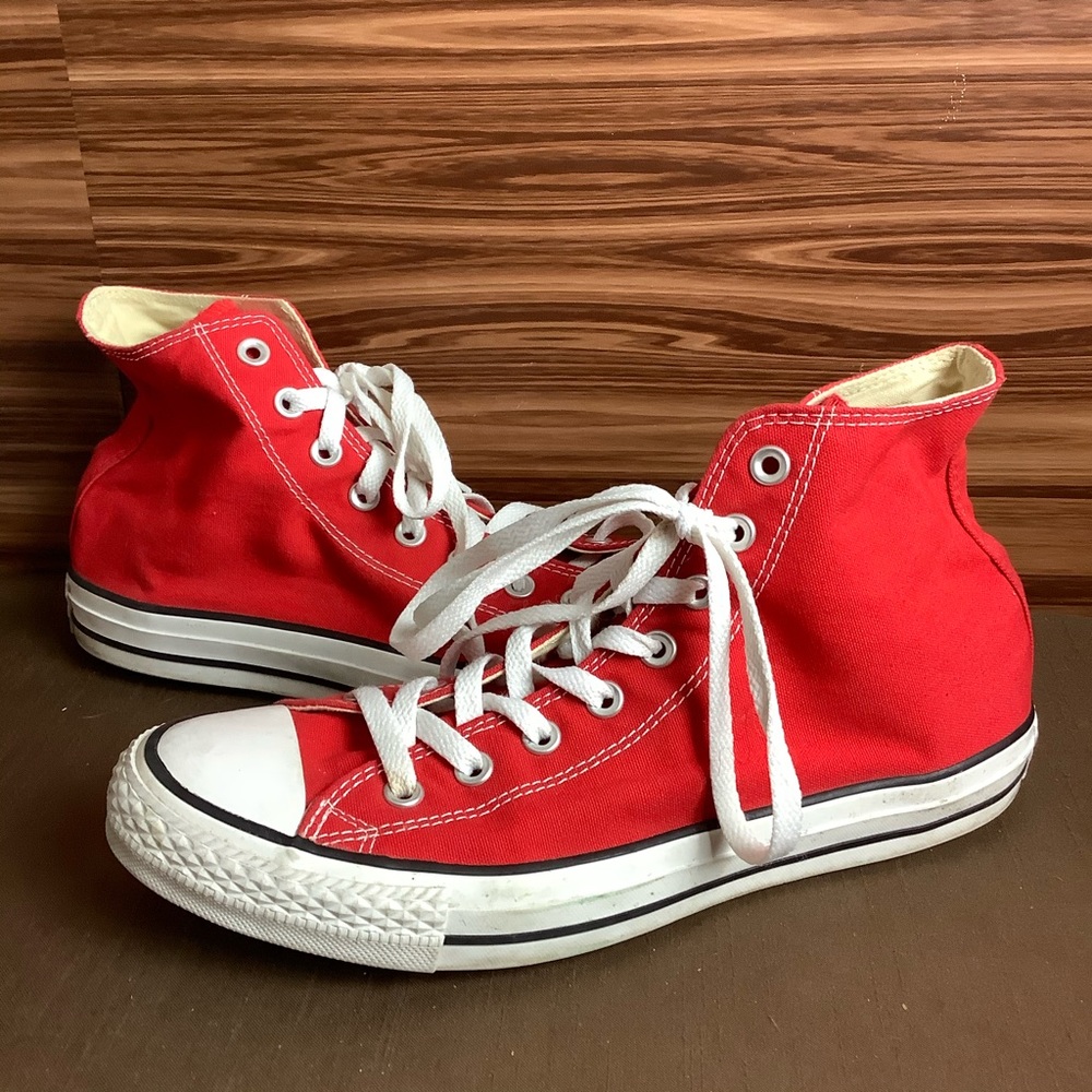 Converse All Star Red High Top Sneakers